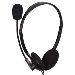 GEMBIRD MHS-123 auricular y casco Auriculares Alámbrico Diadema Llamadas/Música Negro