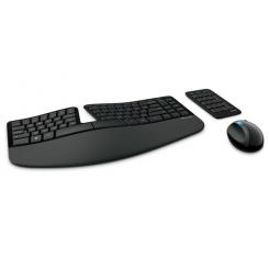 Microsoft Sculpt Ergonomic Desktop teclado RF inalámbrico Español Negro