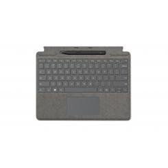 Microsoft Signature with Slim Pen 2 Platino Microsoft Cover port QWERTY Español