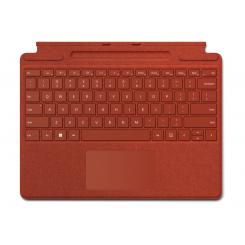 Microsoft Surface Pro Signature Keyboard Rojo Microsoft Cover port QWERTY Español