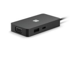 Microsoft Surface USB-C Travel Hub Alámbrico USB 3.2 Gen 2 (3.1 Gen 2) Type-C Negro