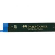 Minas  FABER-CASTELL Superpolymer 0,7 - HB (Tubo De 12)