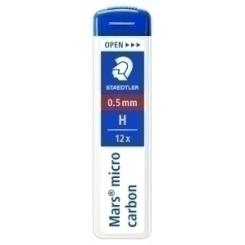 Minas  Staedtler 250 Mars Micro Carbon 0,5 - H (Tubo De 12)