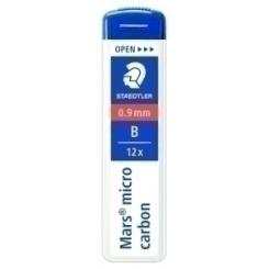 Minas  Staedtler 250 Mars Micro Carbon 0,9 - B (Tubo De 12)