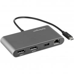 StarTech.com Mini Dock Thunderbolt 3 - Docking Station Portátil para 2 Monitores con DP 4K 60Hz, 1x Hub USB-A (USB 3.0/5 Gbps), GbE - Cable de 28cm - Adaptador Multipuertos TB3 - Mac/Windows