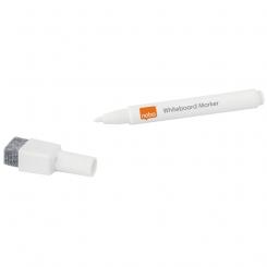 Mini Rotulador NOBO borrado en seco para pizarra de cristal (Pack 6) blanco
