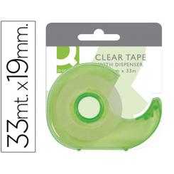 Miniportarrollo Q-CONNECT para cinta de 33 mt x 19 mm