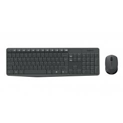 LOGITECH MK235 teclado Ratón incluido USB QWERTY Español Gris