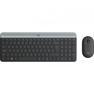 MK470 teclado Ratón incluido RF inalámbrico QWERTY Español Grafito