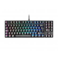 Mars Gaming MKREVOPROBES Negro, Teclado Gaming RGB Mecánico, TKL+ NUM, Switch Azul, Español