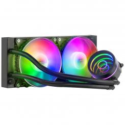 Mars Gaming ML-ONE240 Negro Refrigeración Líquida CPU TDP 400W Espejo Infinito 2 Ventiladores FRGB Silenciosos Multisocket Universal