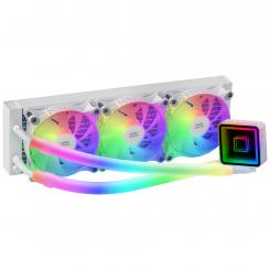 Mars Gaming ML-ULTRA360 Blanco Refrigeración Líquida CPU TDP 650W Espejo Infinito 3 Ventiladores Silenciosos FDB ARGB Tubos ARGB Multisocket Universal