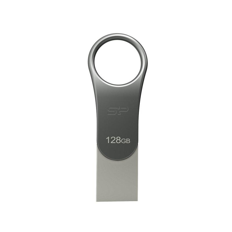 mobile-c80-unidad-flash-usb-128-gb-usb-type-a-usb-type-c-32-gen-1-31-gen-1-titanio