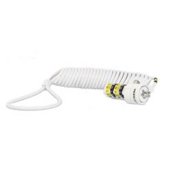 Mobilis 001234 cable antirrobo Blanco 1,8 m