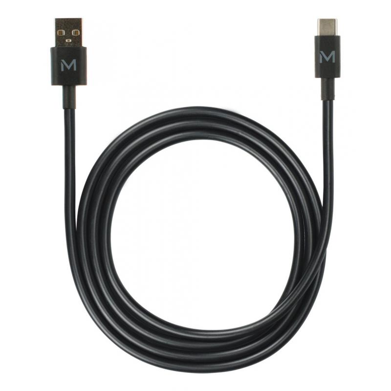 mobilis-020013-cable-usb-1-m-usb-a-usb-c-negro
