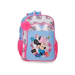 MOCHILA ADAPTABLE. 40CM. MINNIE FLOWERS