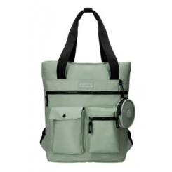 Mochila ANTARTIK Bolso Flip Bag Con Acolchado Para portátil 15 Verde 400X120X390 mm