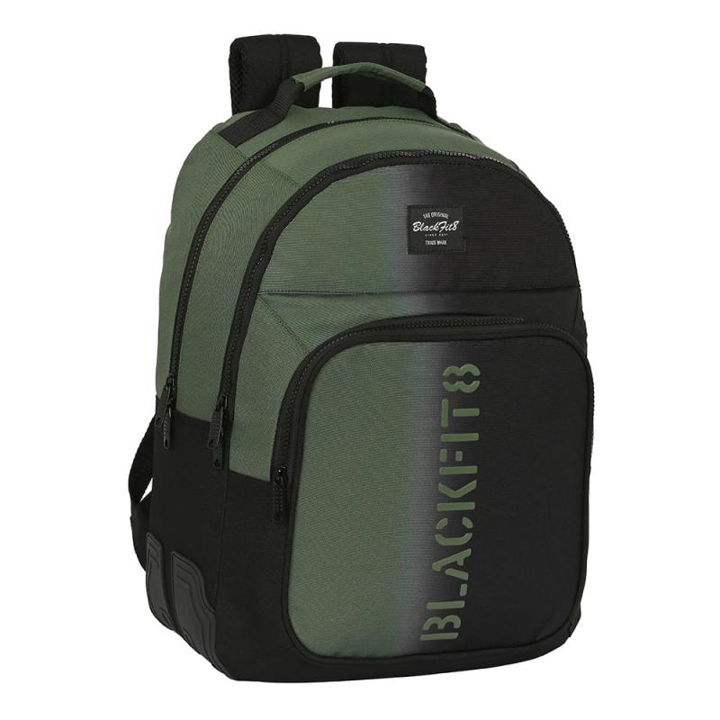 MOCHILA DOBLE ADAPT.CARRO RECICLADO BLACKFIT8 