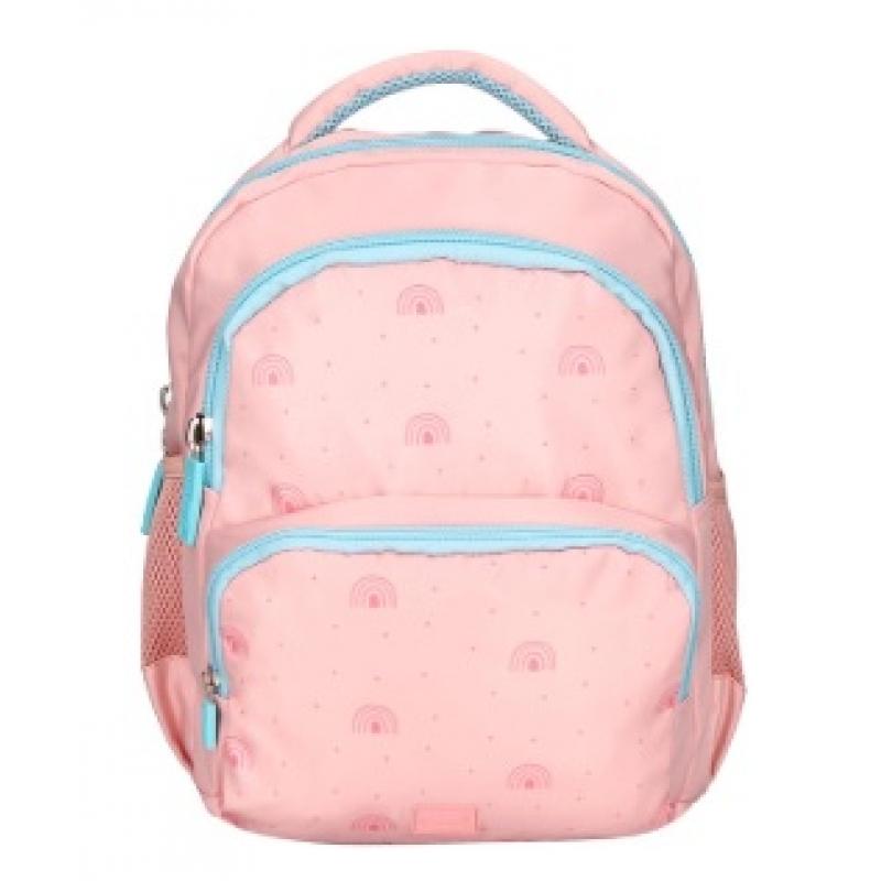 mochila-escolar-liderpapel-multibolsillo-infantil-rosa-rainbows-350x110x270-mm