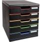 modulo-5-cajones-exacompta-a4-classic-5-colores-negro-arlequin