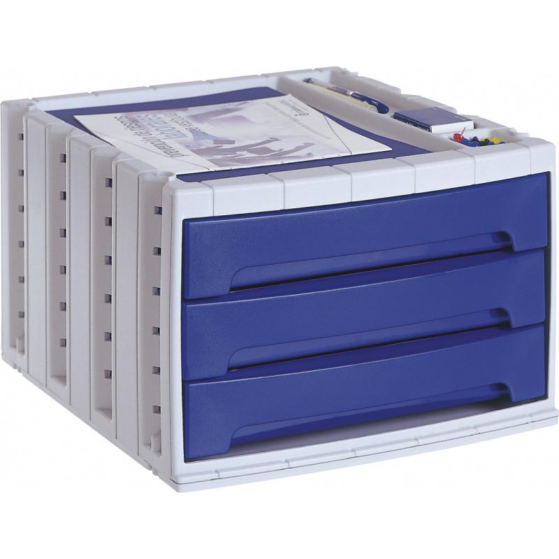 modulo-archivotec-archivo-2000-3-cajones-370x305x215-mm-carcasa-gris-cajones-azul