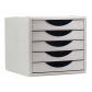 modulo-archivotec-archivo-2000-5-cajones-340x270x260-mm-carcasa-y-cajones-gris