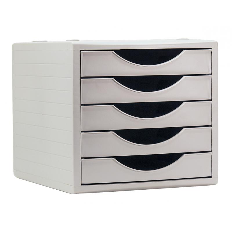 modulo-archivotec-archivo-2000-5-cajones-340x270x260-mm-carcasa-y-cajones-gris
