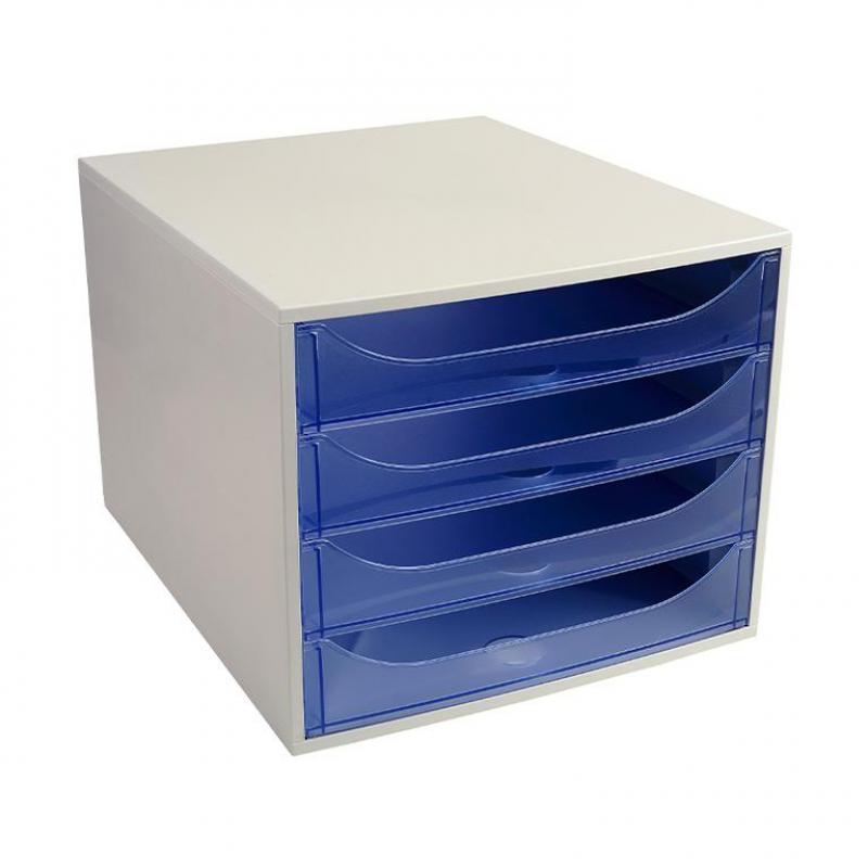 modulo-exacompta-4-cajones-a4-azul