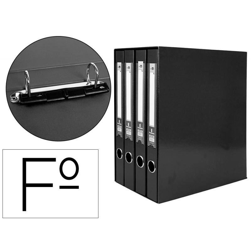 modulo-liderpapel-4-archivadores-folio-2-anillas-mixtas-25mm-negro