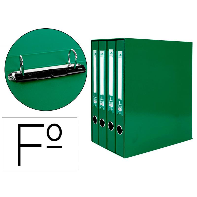 modulo-liderpapel-4-archivadores-folio-2-anillas-mixtas-25mm-verde