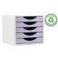 modulo-sostenible-ecogreen-archivo-2000-c-5-cajones-100-reciclado-para-formato-din-a4-folio-y-subcarpeta-medida-ext-340x270x260-mm-carcasa-color-gris-cajones-malva-pastel