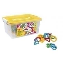 Moldeadores Jovi Bolsa De 96 Piezas 2 Juegos De Moldes De Letras 2 Juegos De Moldes De Numeros 2 Juegos De Moldes De Formas Geometricas