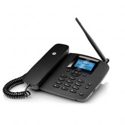 Motorola MOTOROLA TELEFONO INALAMBRICO FW200L CON SIM 2G GSM CON BATERIA AUXILIAR NEGRO