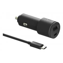 Motorola SJV102-EU cargador de dispositivo móvil Universal Negro Encendedor de cigarrillos Carga rápida Auto