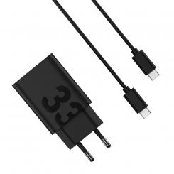 Motorola TurboPower 33W Auriculares, Auriculares, Teléfono móvil, Smartphone Negro Corriente alterna Carga rápida Interior