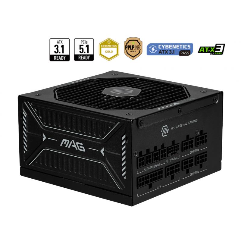 msi-mag-a850gls-pcie5-unidad-de-fuente-de-alimentacion-850-w-24-pin-atx-atx-negro