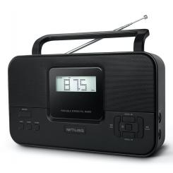 Muse M087MB radio Portátil Digital Negro