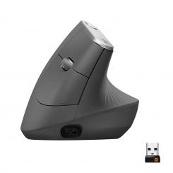 LOGITECh MX Vertical ratón mano derecha RF Wireless + Bluetooth Óptico 4000 DPI