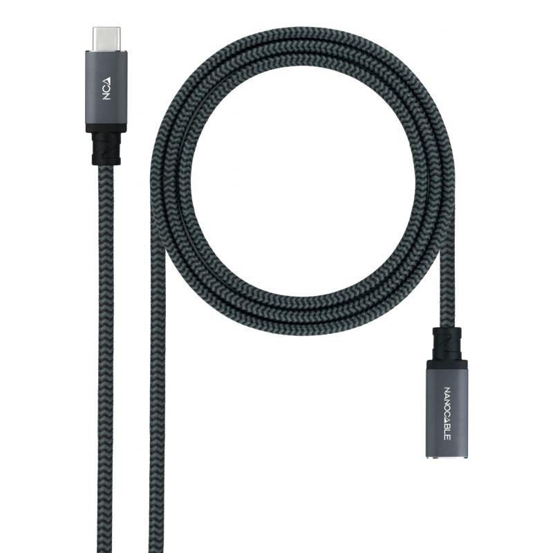 nanocable-10014500-comb-cable-usb-usb-32-gen-2x2-05-m-usb-c-negro