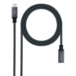 Nanocable 10.01.4501-L150-COMB cable USB USB 3.2 Gen 2x2 1,5 m USB C Negro