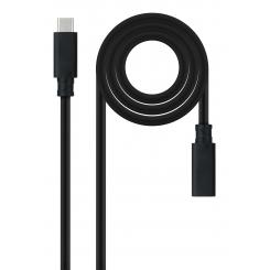 Nanocable 10.01.4502 cable USB USB 3.2 Gen 2x2 2 m USB C Negro
