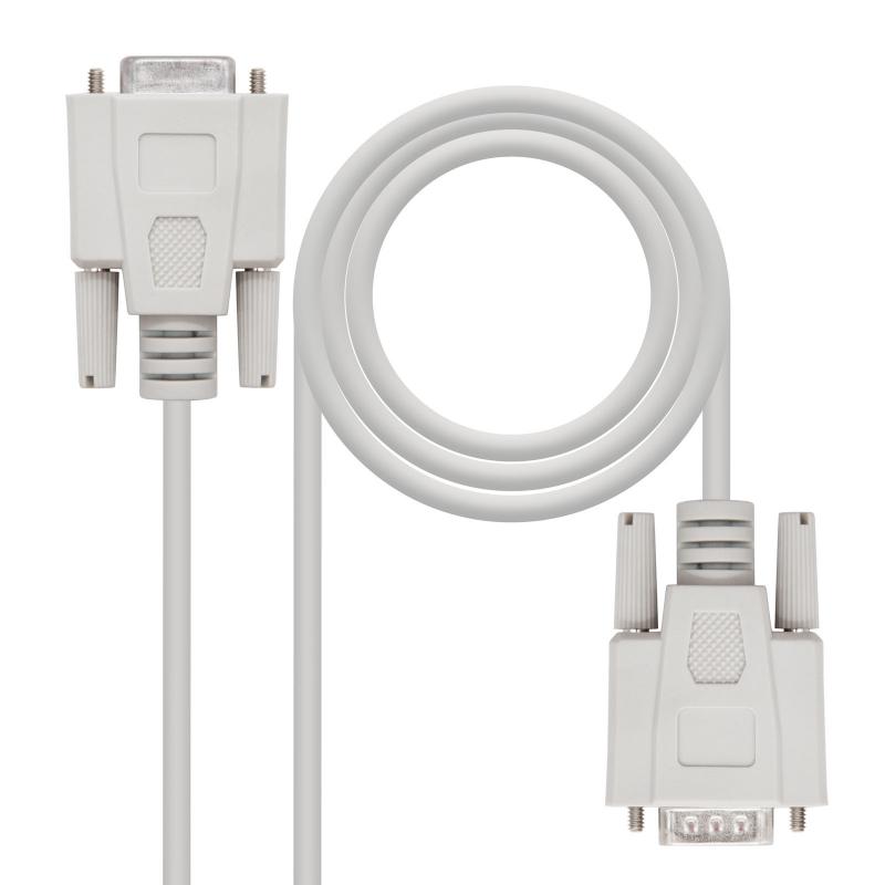 nanocable-10140506-cable-de-serie-beige-6-m-db9