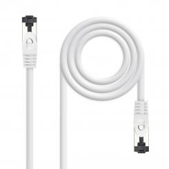 Nanocable Cable de Red Latiguillo Cat.8.1 2GHz LSZH SSTP AWG26, Blanco, 0.5 m