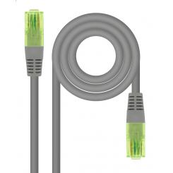 Nanocable Cable de Red Latiguillo RJ45 CAT.6 UTP AWG26 CCA, Gris, 25 cm