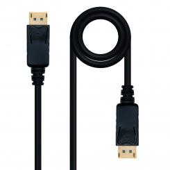 Nanocable Cable DisplayPort 1.2, DP/M-DP/M, Negro, 10 m