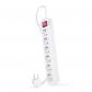 Nanocable Regleta de enchufes de 6 tomas con interruptor, 1.4 metros Blanco