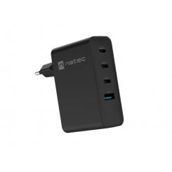 NATEC NUC-2234 cargador de dispositivo móvil Portátil, Smartphone Negro Corriente alterna Carga rápida Interior