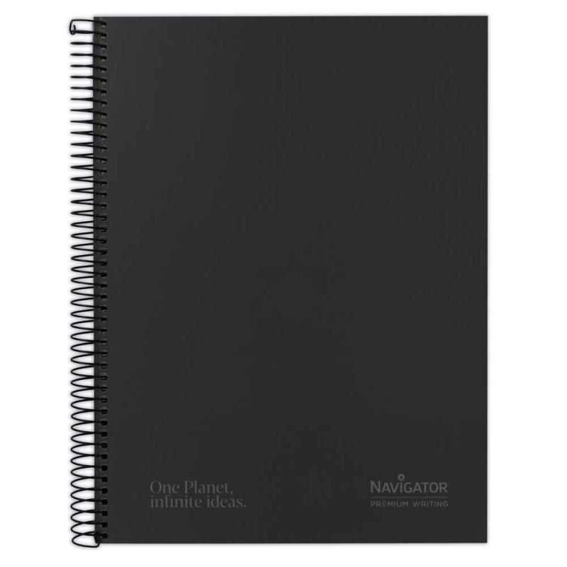 navigator-libreta-cuaderno-espiral-tapa-extradura-a4120h-80g-rayada-mic5-bandas-negro