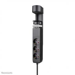 Neomounts DS22-840BL6 Regleta de sobremesa con abrazadera y puertos USB-C y USB-A - carga rápida