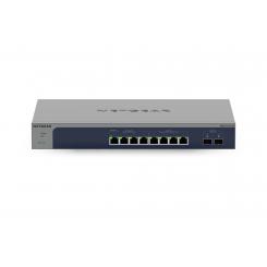 NETGEAR 8-Port Multi-Gigabit/10G Ethernet Smart Switch with 2 SFP+ Ports (MS510TXM) Gestionado L2+ 10G Ethernet (100/1000/10000) Gris